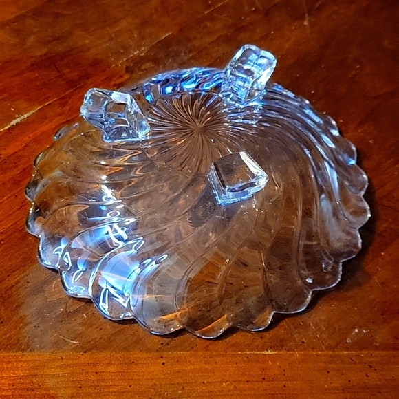 Vtg Fostoria Glass COLONY Clear 3-toed Footed Bonbon Bowl Elegant Glassware - Picture 3 of 3